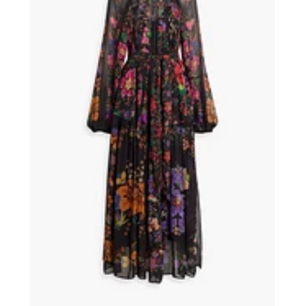 FARM Rio Black Maxi Dress with Vibrant Floral Print - Picture 6 of 8